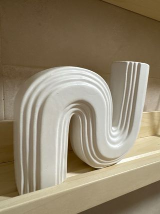 Jarrón Decorativo Cerámica Blanco