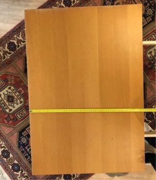 Mesa de comedor desplegable de madera