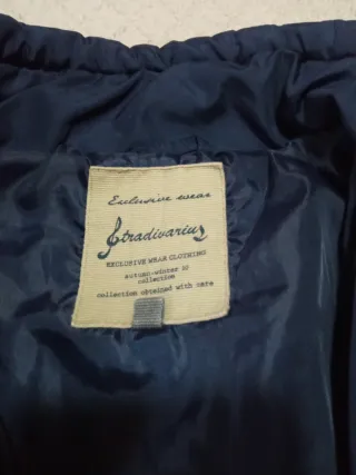 Chaqueta Stradivarius azul mujer