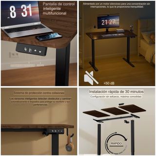 Escritorio elevable eléctrico 120x60cm. NUEVO