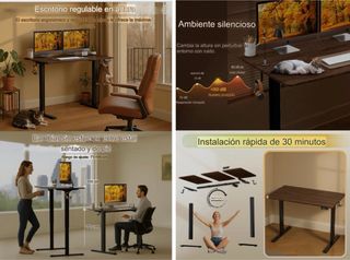 Escritorio elevable eléctrico 120x60cm. NUEVO