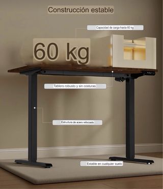 Escritorio elevable eléctrico 120x60cm. NUEVO