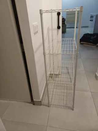 Estantería metálica blanca 4 baldas