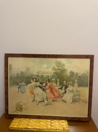 Cuadro Vintage con marco de Raiz