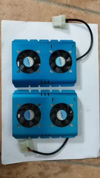 2 Ventole Raffreddamento Hard Disk Spire Blu