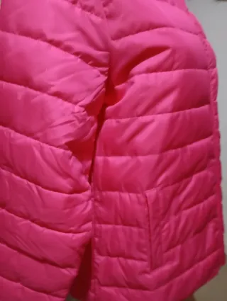 Chaqueta fucsia acolchada
