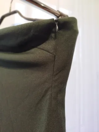 Vestido strapless fiesta negro