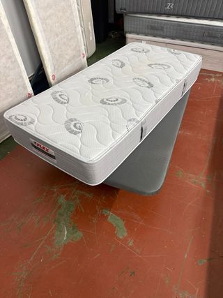 Colchón Flex Harmony 90x190 y Base Tapizada