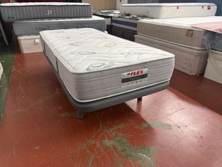 Colchón Flex Harmony 90x190 y Base Tapizada