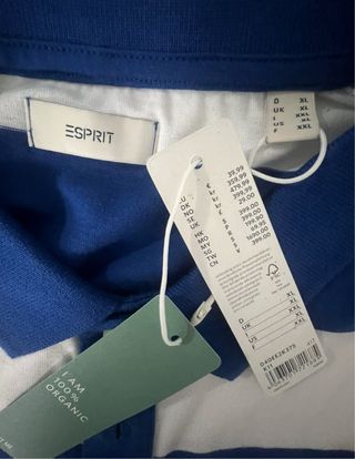 Talla XXL. Polo manga larga de algodón ESPRIT