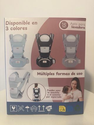 Mochila Portabebés 6 en 1 Gris