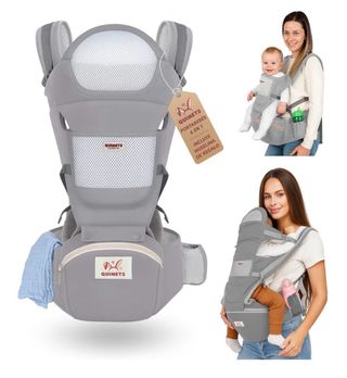 Mochila Portabebés 6 en 1 Gris