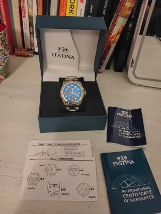 Reloj Festina Cronógrafo Azul