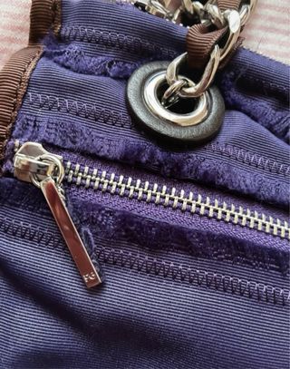 Bolso Purificación García morado y marrón