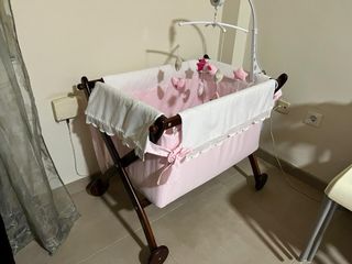 Minicuna bañera mueble cambiador hamaca bebé