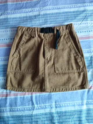 Falda cargo marrón talla 34