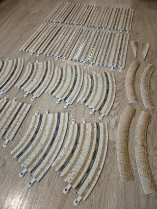 Pistas Scalextric efecto nieve