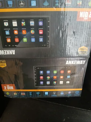 Radio Táctil 2 DIN Negra