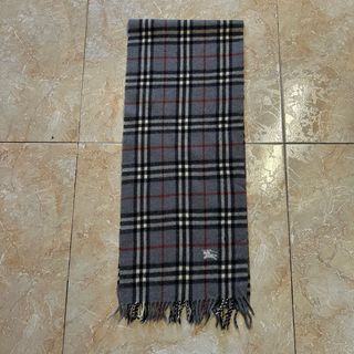 Bufanda Burberry Lana Gris Unisex