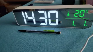 Reloj Despertador Digital LED Blanco