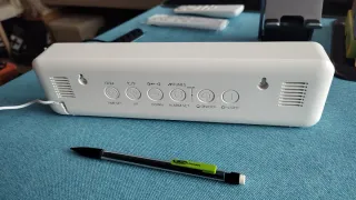 Reloj Despertador Digital LED Blanco