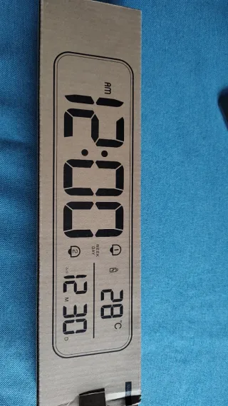 Reloj Despertador Digital LED Blanco