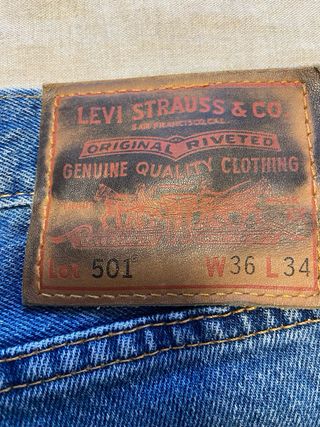 Vaquero Levi's 501 Premium W36 L34 Perfecto estado