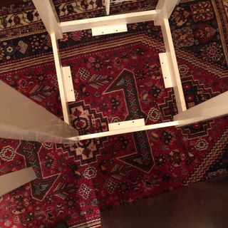 2 Estructuras mesa patas blancas metal.