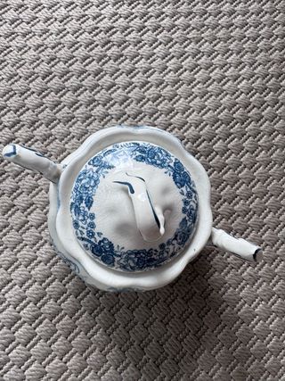 Azucarero La Cartuja Ceilan Porcelana Azul