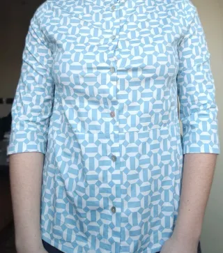 Camicia fantasia geometrica Made in Italy