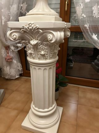 Vaso Fioriera Bianco e Oro