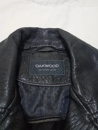 Chaqueta cuero Oakwood Talla 42 Negra