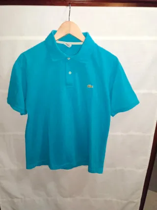 Polo Lacoste Azul Turquesa