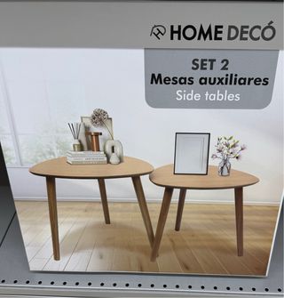 Set 2 Mesas Auxiliares HOME DECÓ Madera