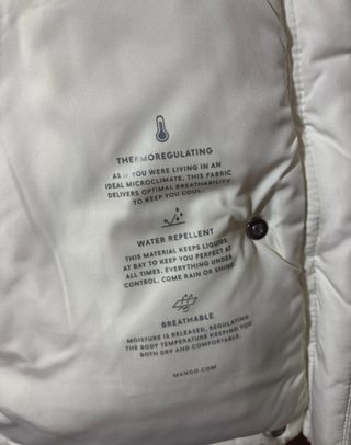 Chaquetón térmico blanco
