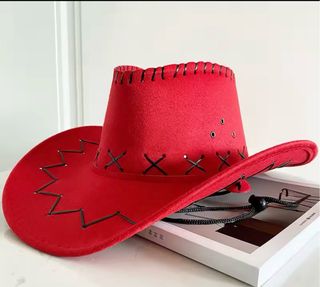 Sombrero Cowboy Rojo Talla Niño