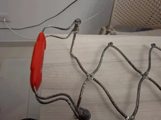 Sottopentola estensibile rosso/argento