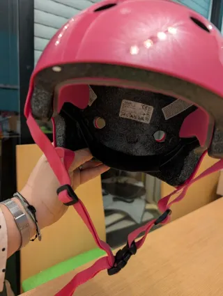 Casco infantil Oxelo rosa