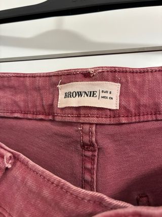 Pantalón ancho tiro medio Brownie, color caldero