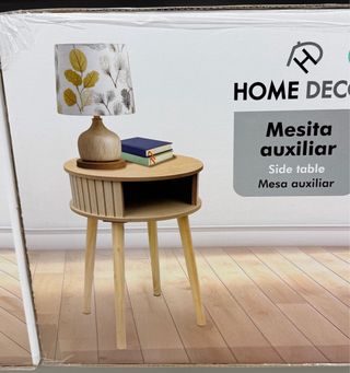 Mesa Auxiliar Madera Home Deco