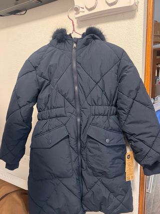 Chaqueta niña negra con capucha