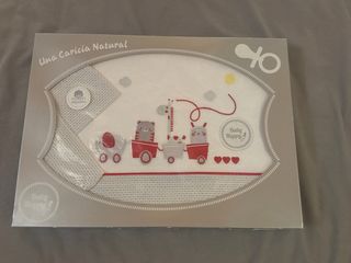 Sábanas Cuna Blancas con Dibujos Animales