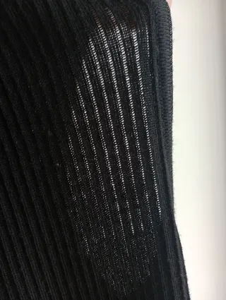 Cardigan lungo smanicato in misto lana merinos