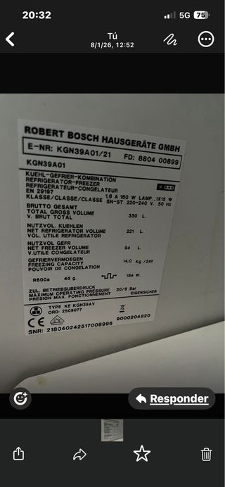 Ventilador Frigorífico Fagor