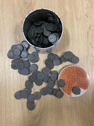 Imanes redondos negros