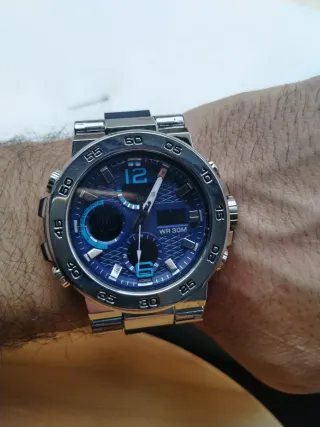 Reloj Boxfox Azul y Plateado