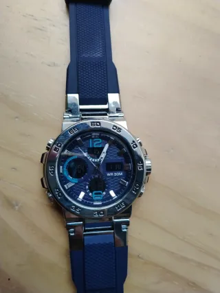 Reloj Boxfox Azul y Plateado