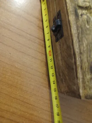 Cajita baúl madera tallada