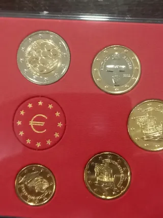 Chipre Serie Monedas Euro Cartera