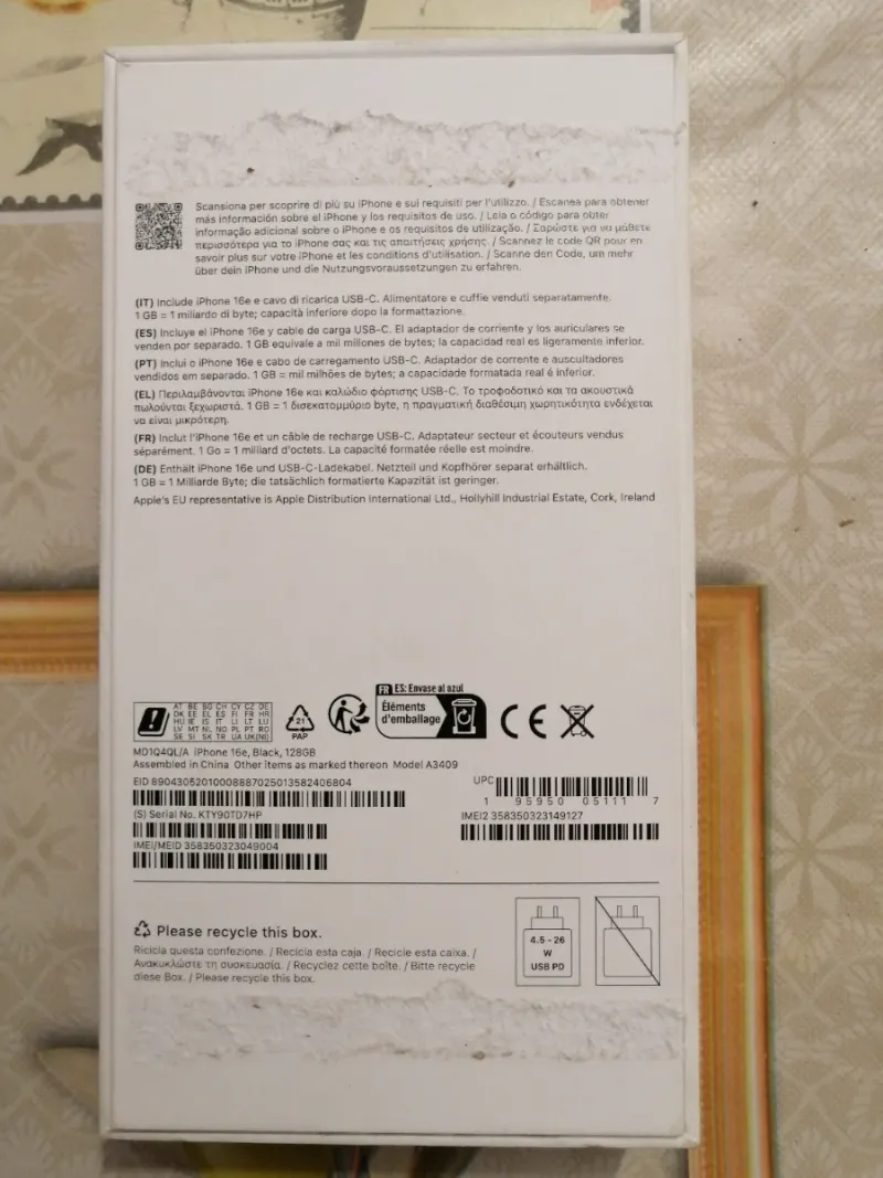 iPhone 16e 128gb Negro Nuevo afbeelding 3